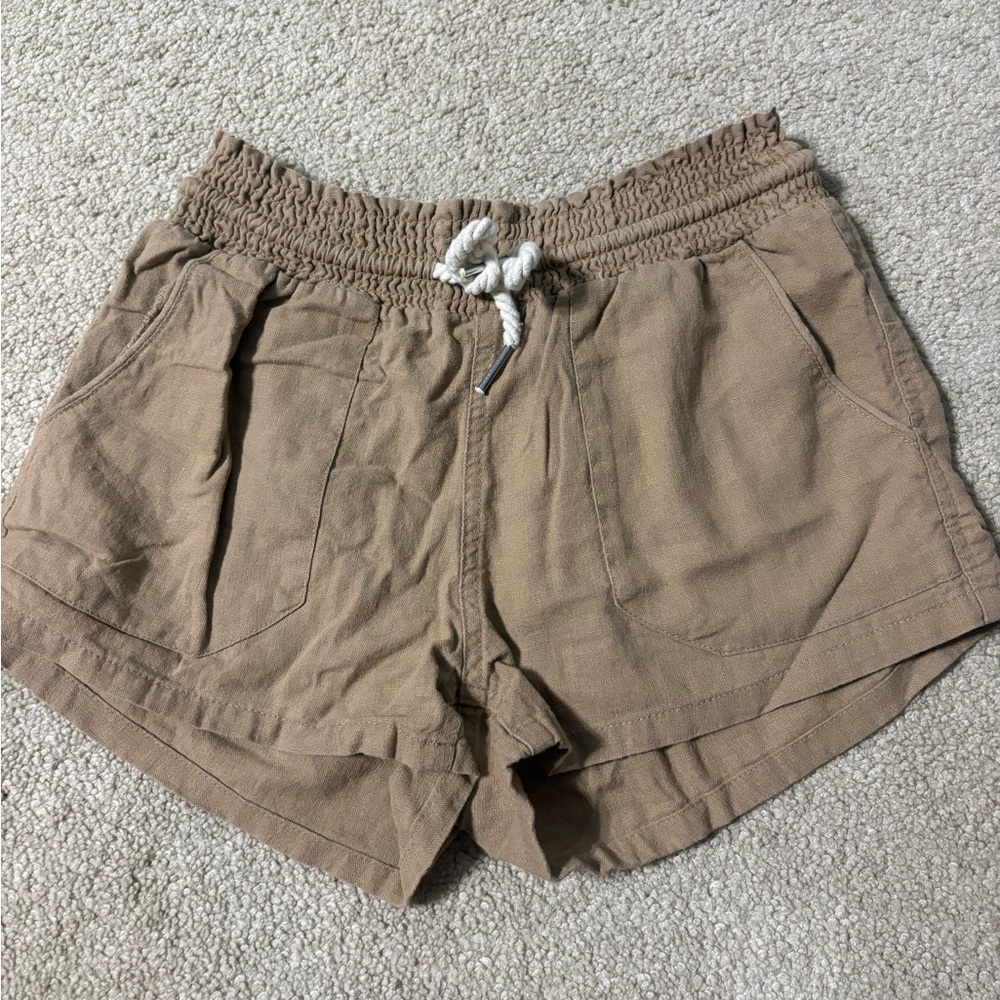 Love Tree Tan High Waist Women's Shorts